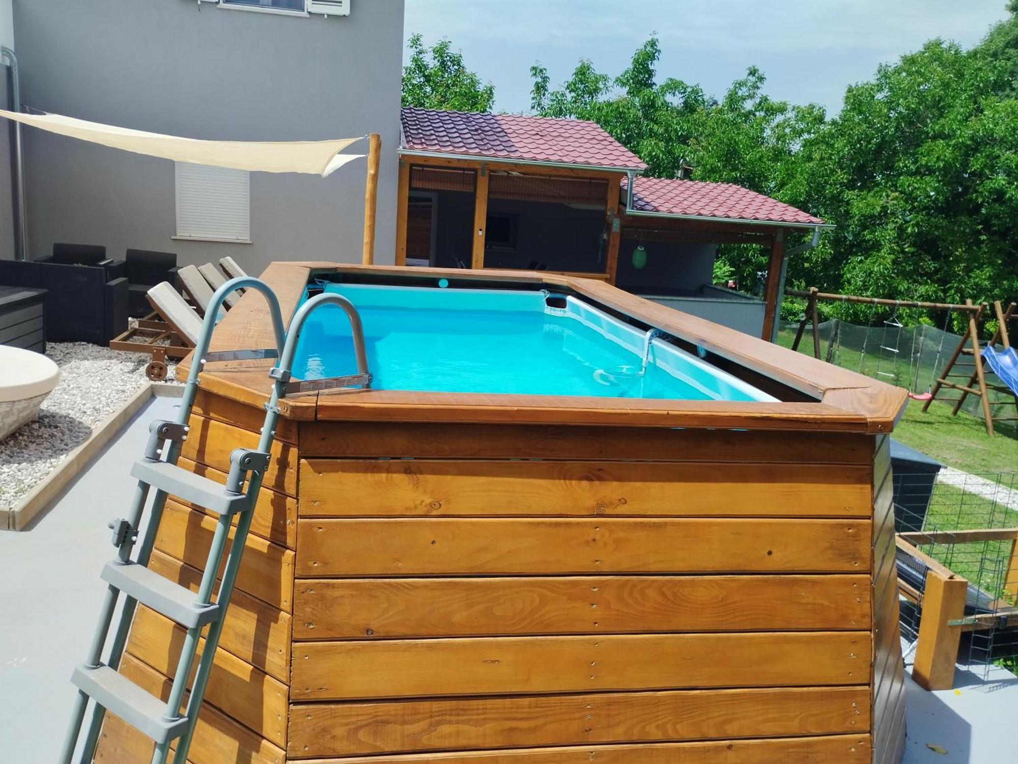 Apartman Goga With Pool And Jacuzzi Labin  Esterno foto