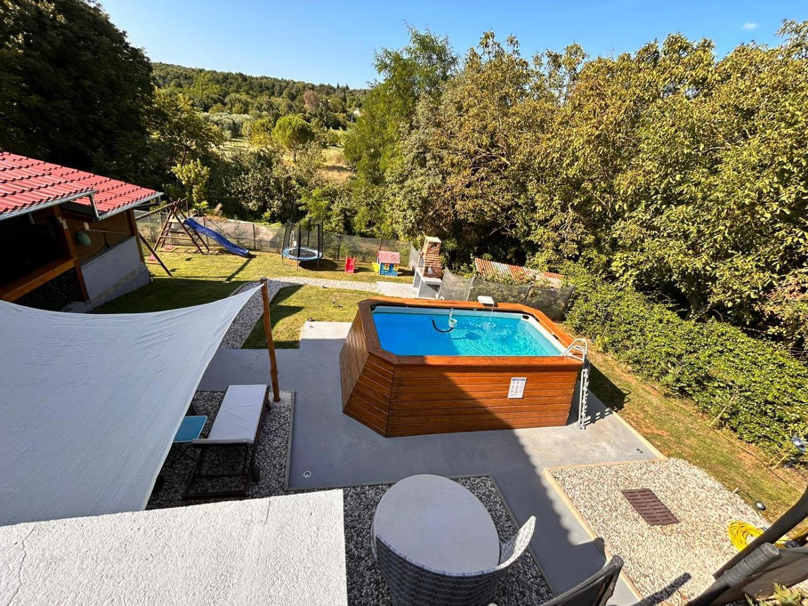 Apartman Goga With Pool And Jacuzzi Labin  Esterno foto